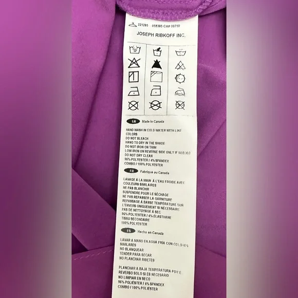 Joseph Ribkoff Magenta Twist Front Tank Top - Picture 5 of 7